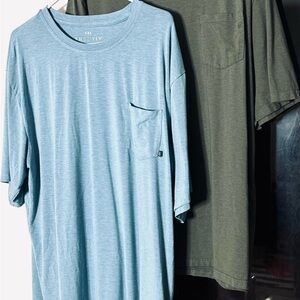 LOT OF 2 FREE FLY 3XL SS T-SHIRTS BAMBOO FLEX & HERITAGE POCKET T’S. 8300 & 8720